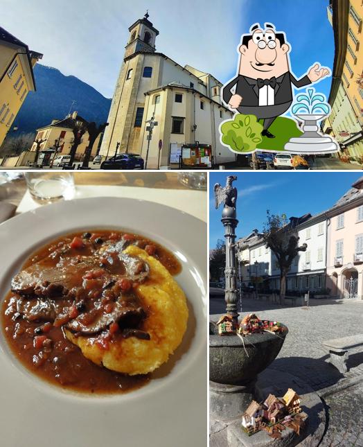 Tra le varie cose da Ristorante Locarno si possono trovare la esterno e bevanda