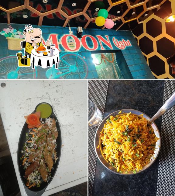 Food at Moonlight restaurant
