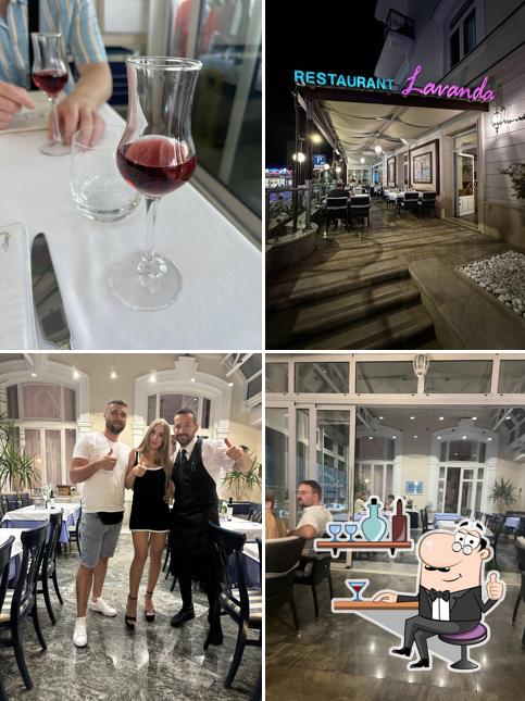 Gli interni di Restaurant Lavanda