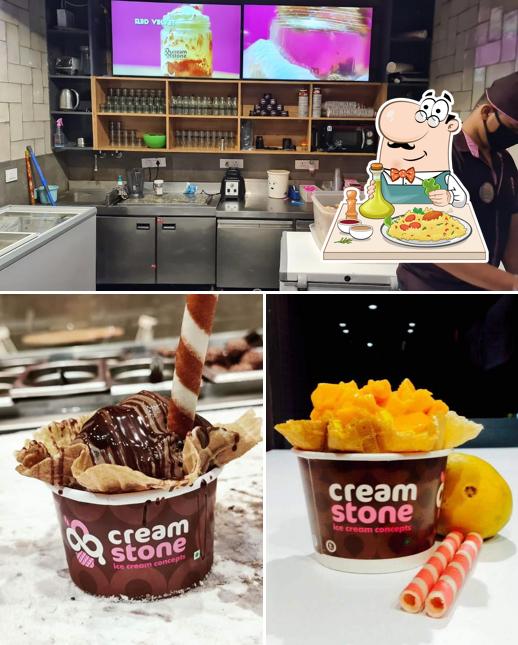 Take a look at the photo depicting food and interior at cream stone Mount Road