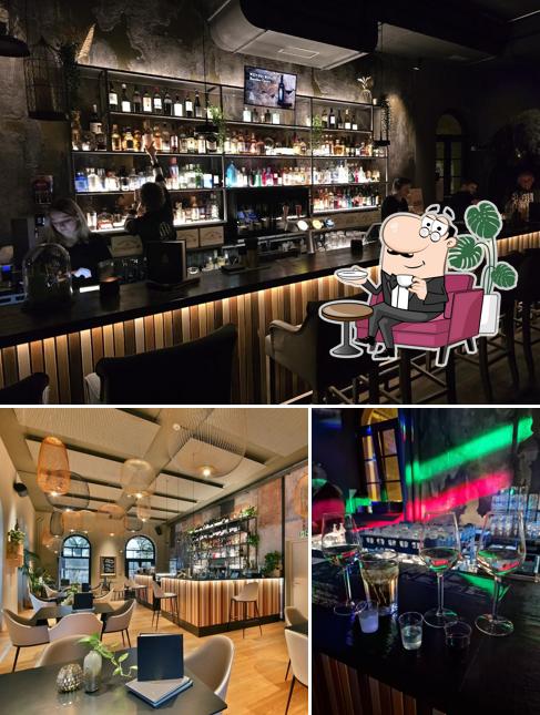 Gli interni di Les Amis Club
