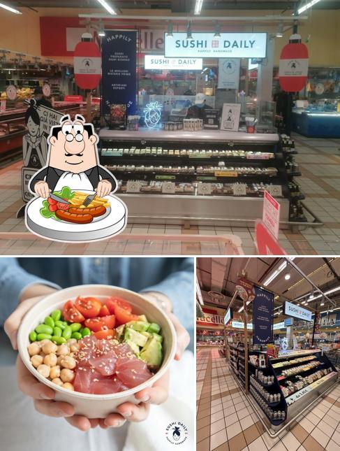 La cibo e interni del ristorante