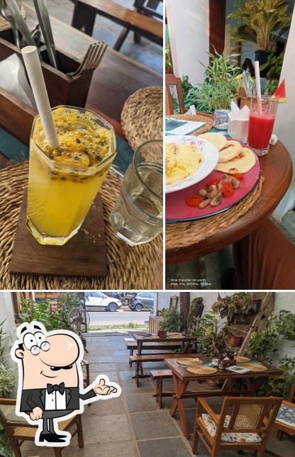 Take a seat at one of the tables at Borma Cafe