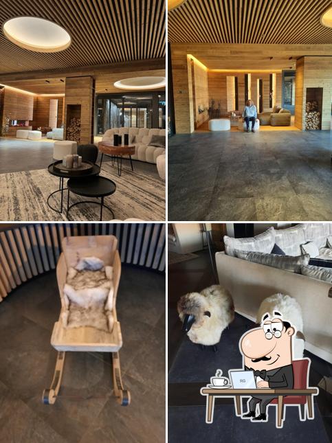 Gli interni di Dixence Resort