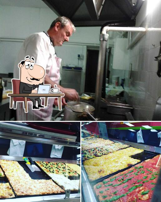 Questa è la immagine che raffigura la interni e cibo di Pizzeria Marinetti
