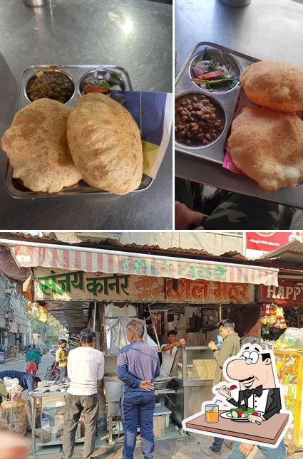 Take a look at the image depicting food and exterior at Sanjay Corner Chole Bhature