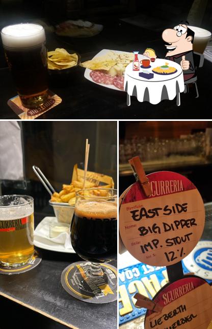 Piatto di formaggi al Scurreria Beer & Bagel