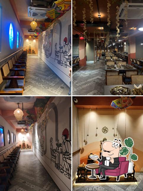 The interior of Social Gujarati Restaurant