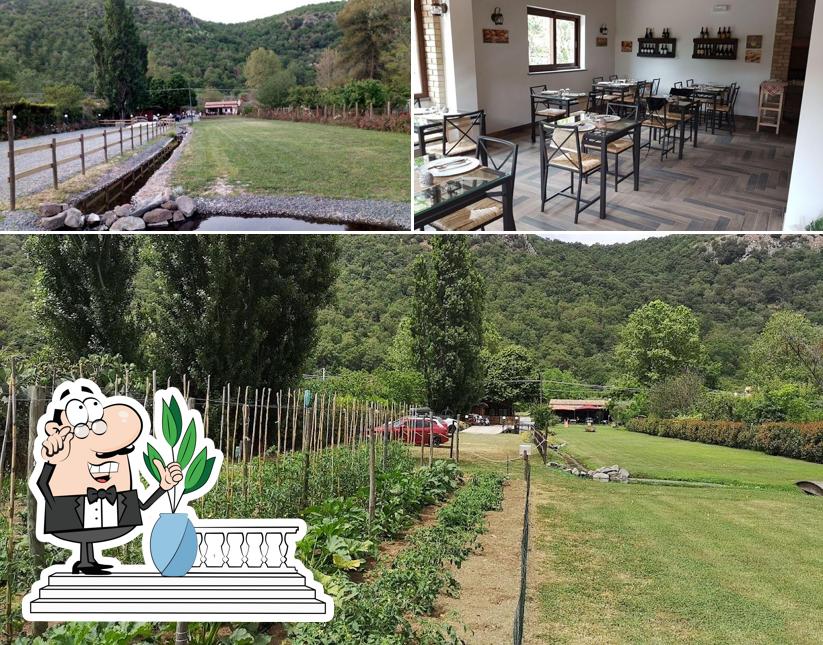 Tra le diverse cose da Agriristoro Il Casaletto si possono trovare la esterno e interni