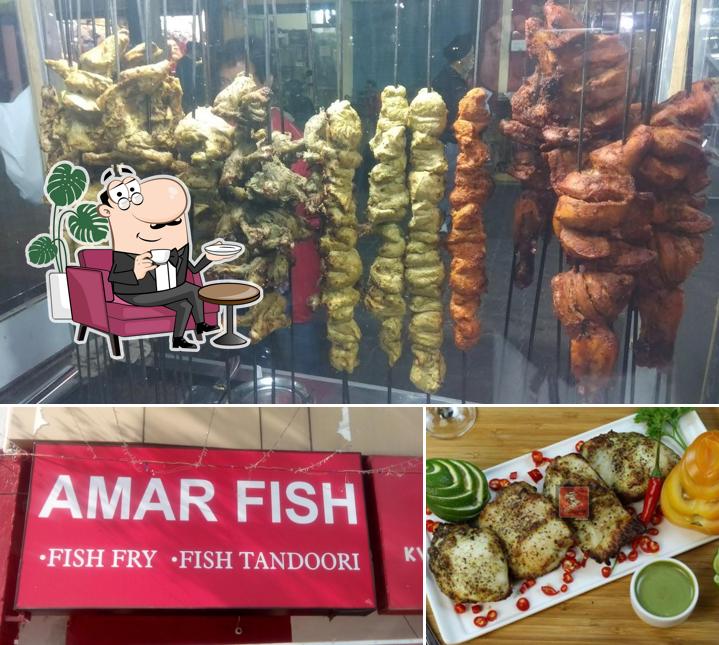 The interior of Amar Fish