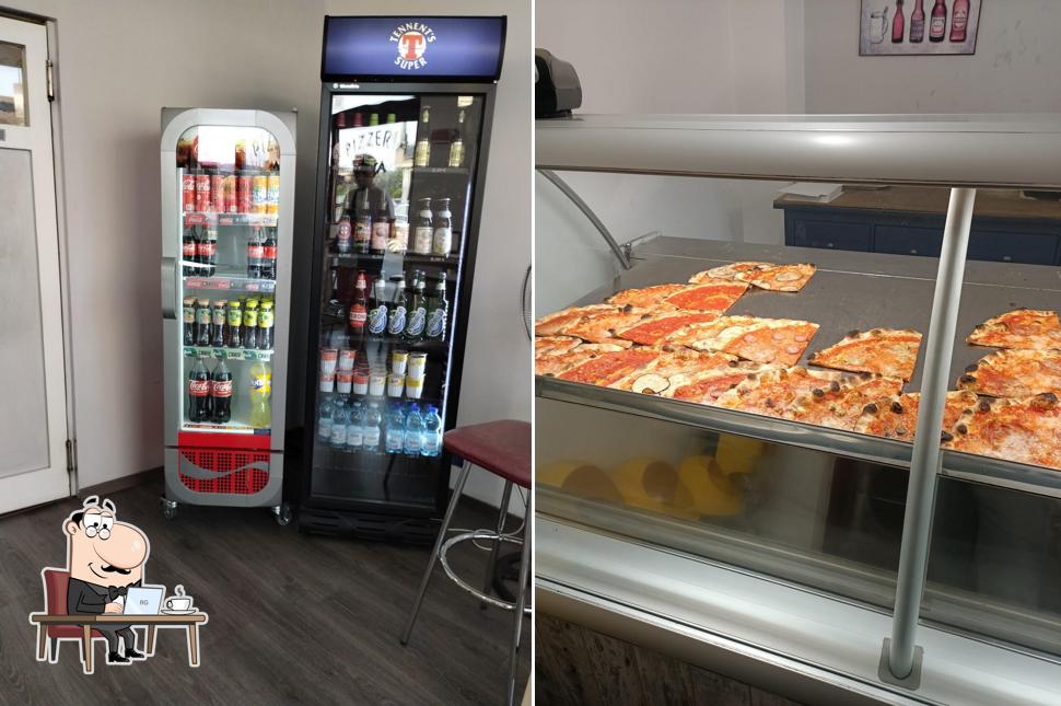 Gli interni di Pizzeria mya