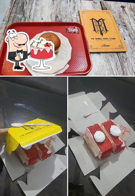 Red velvet cake at The Babbu Maan Store