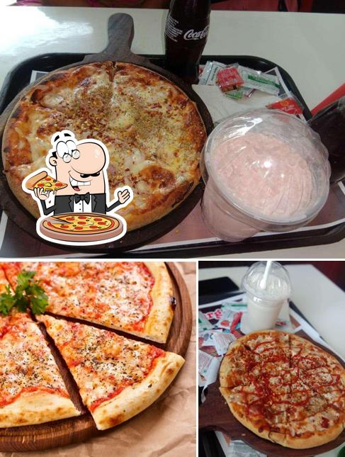 Order pizza at Burger point