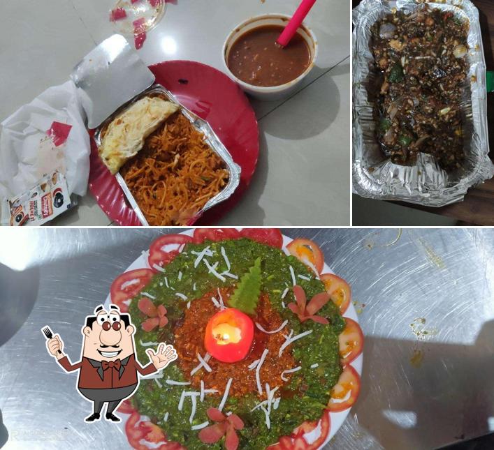 The picture of food and interior at Leafy Veg & Non-Veg Bar Restaurant