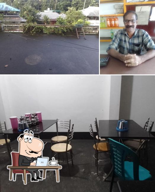 The interior of Puthuppady Muvattupuzha Restaurant