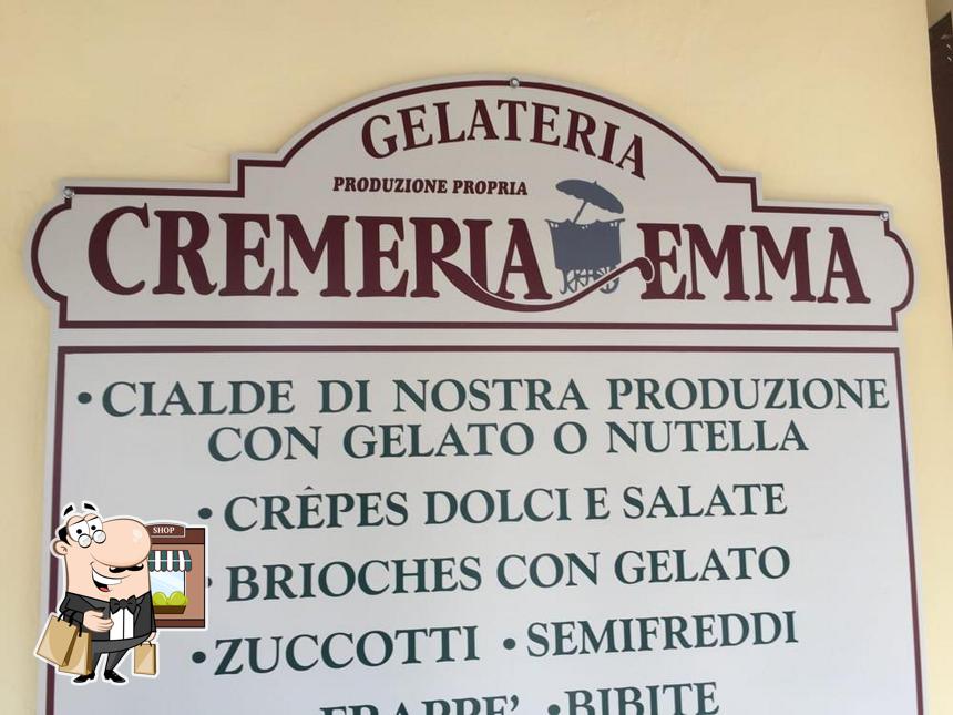 Goditi la vista dagli esterni di Gelateria Cremeria Emma