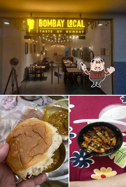 The image of food and interior at Bombay Local