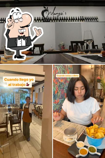 Gli interni di Mango's Restaurant