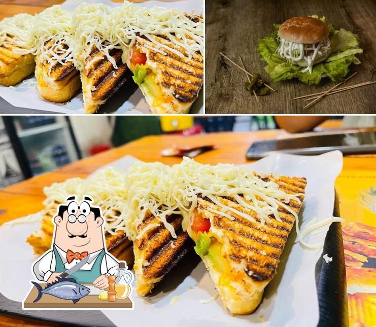 Grilled salmon at KNS