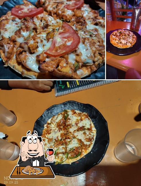 Order pizza at Tea Bar Cafe