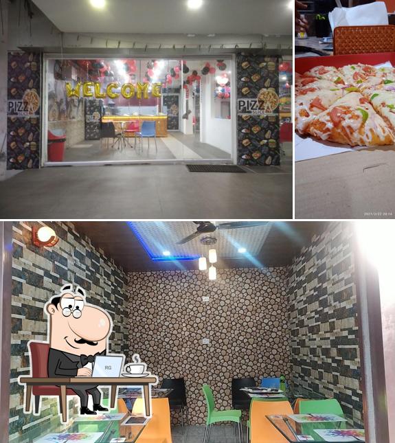 The interior of Pizza Slice