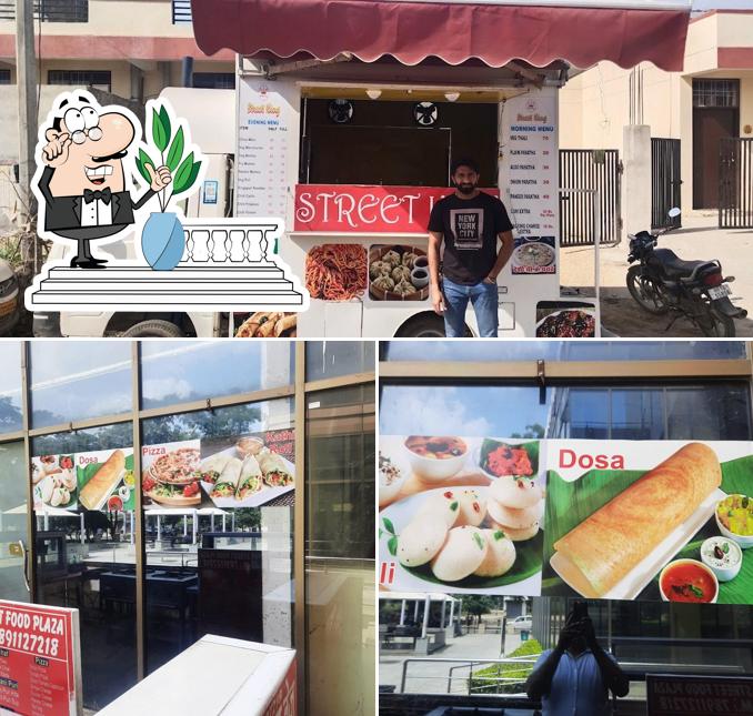 Check out the photo showing exterior and interior at Street Food Plaza