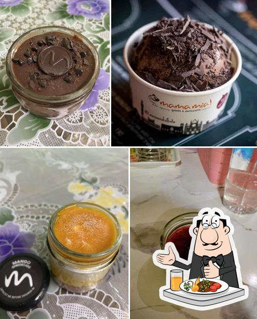 Chocolate mousse at Mama Mia!
