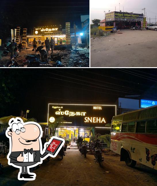 The exterior of Hotel Sneha