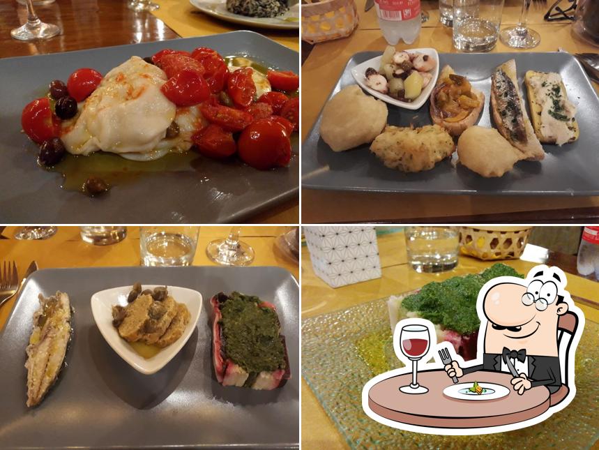 Platti al Osteria La Carabaccia