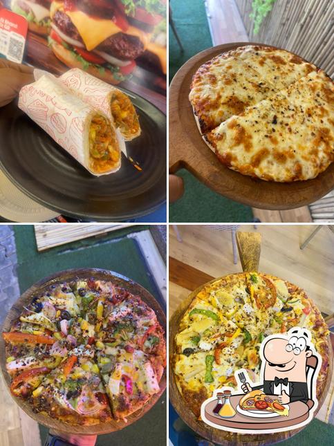 Order pizza at 13 13 CAFE