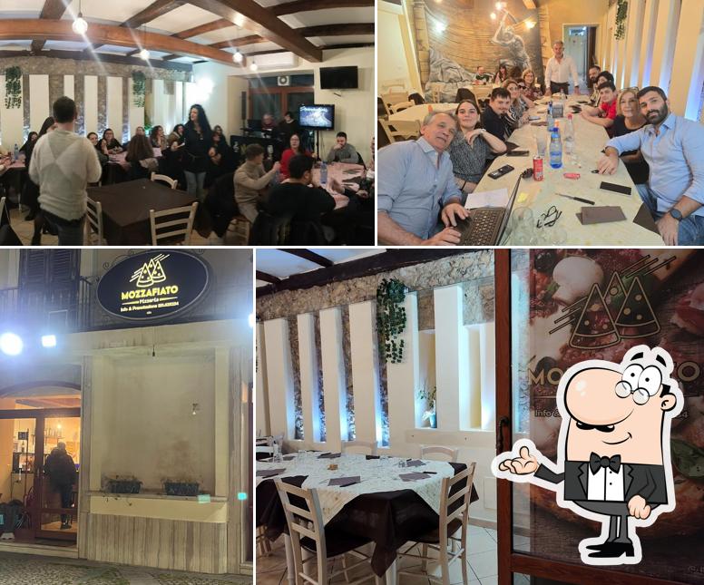 Gli interni di Mozzafiato Pizzeria rosticceria