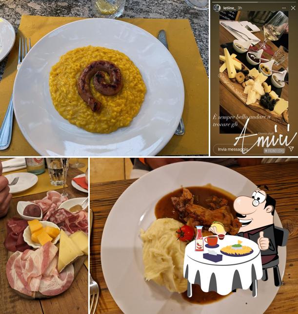 Piatto di formaggi al Osteria Degli Amici Figino