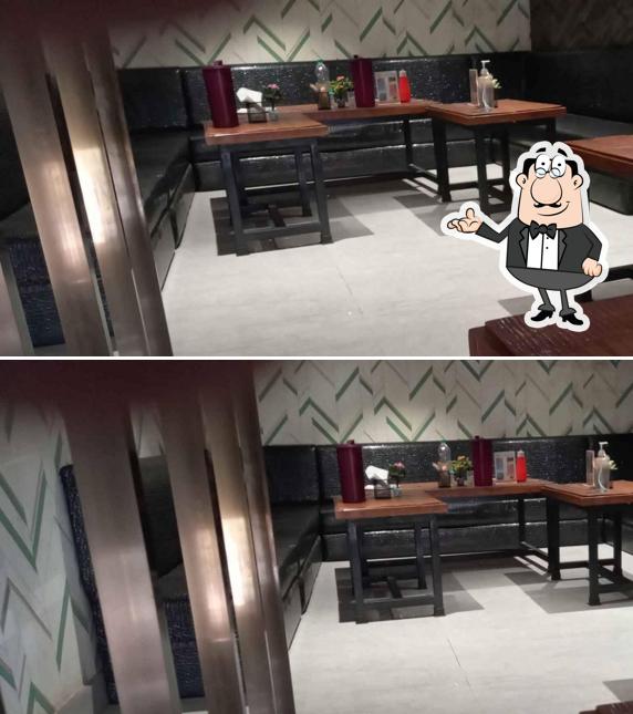 The interior of Awasthy's T & T Restro & Cafe