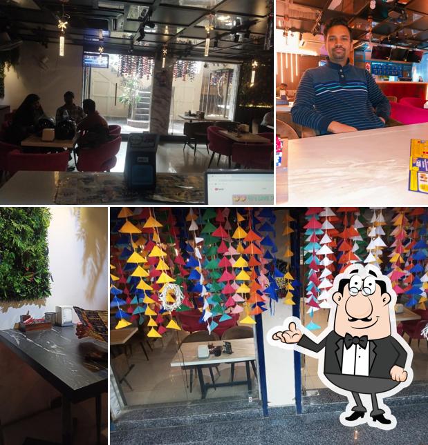 The interior of Roms Pizza & Cafe rdc rajnagar