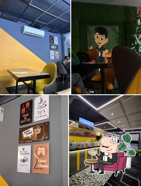 Take a seat at one of the tables at Tealogy - Yaar Mera Kulhad