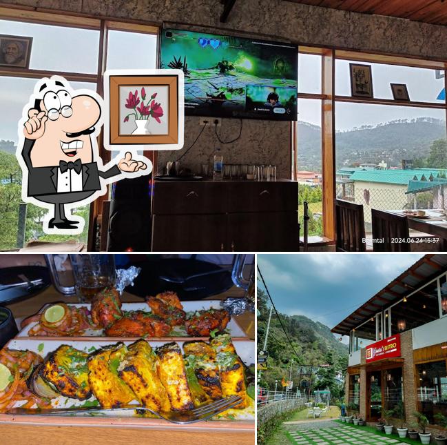 Take a seat at one of the tables at Goura's Bistro