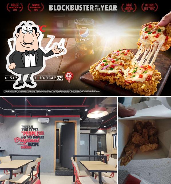 The interior of KFC