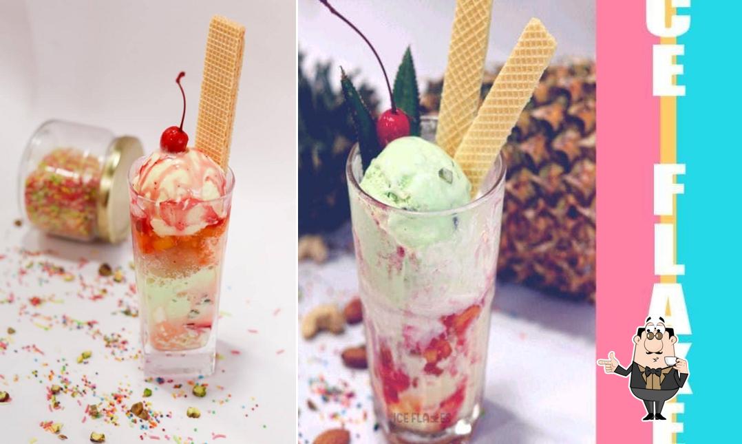 Enjoy a beverage at Ice Flakes