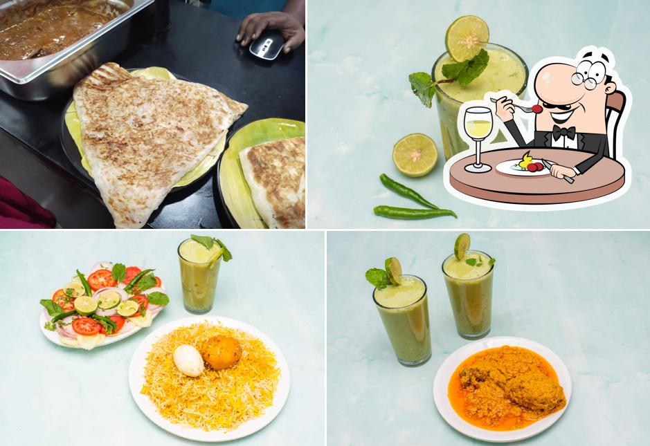 Meals at Ambur Kadhar Basha Briyani