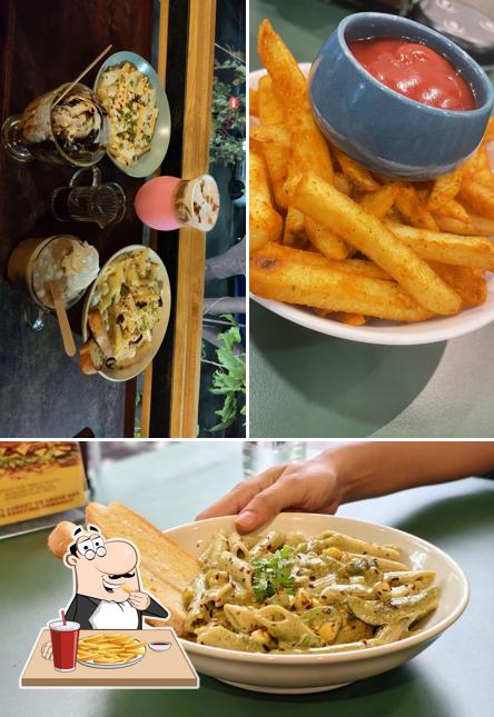 French fries at India Brew House