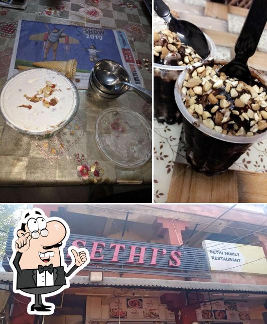 The interior of Sethi Ice Cream