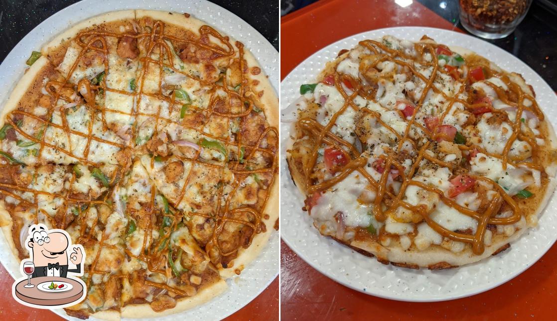 Food at Laziz pizza