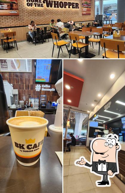 The interior of Burger King