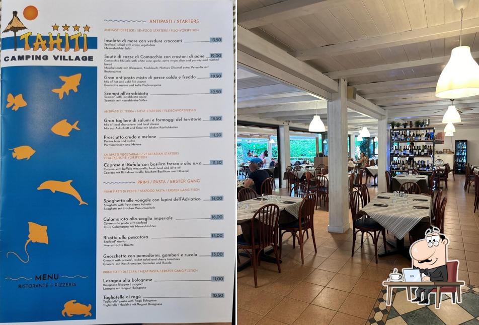 Dai un'occhiata agli interni di Moorea Restaurant & pizza Tahiti Camping village