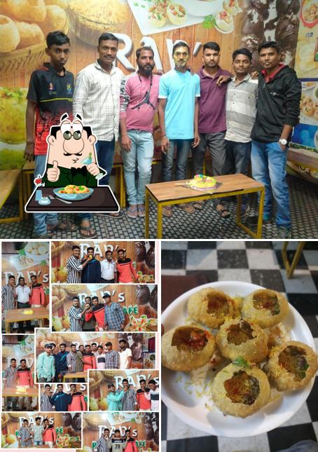 Take a look at the image displaying food and interior at RAV's PANIPURI CAFE