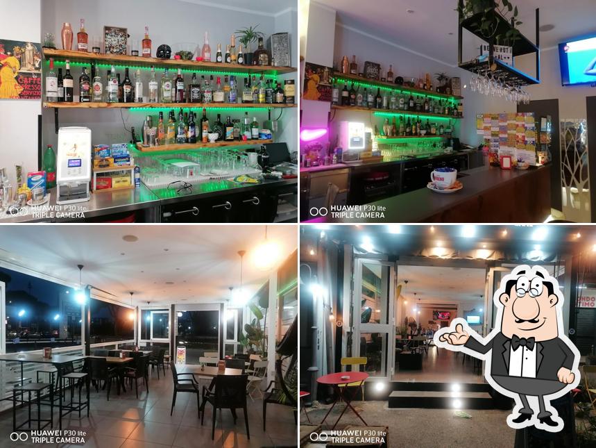 Dai un'occhiata agli interni di caffeina Lounge bar
