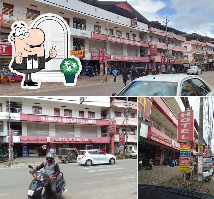 The exterior of Thannickal Restaurants & Bakers
