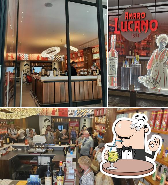 La immagine della bevanda e interni di Amaro Lucano - La Bottega Bari