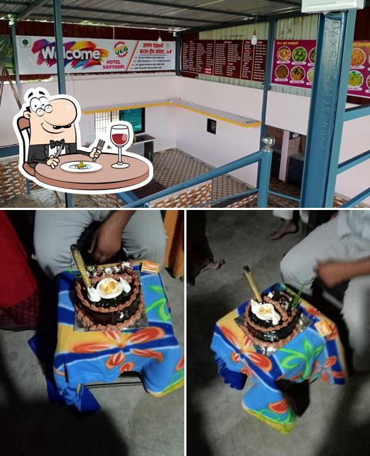 Among various things one can find food and interior at Hotel Sahyadri Dhaba