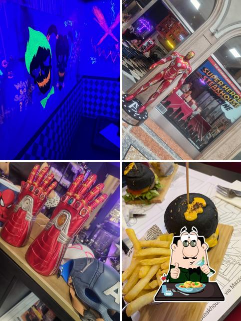 Cibo al Super Heroes Steakhouse & Art Gallery